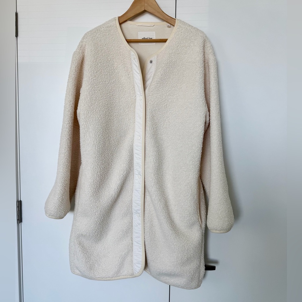 Wilfred Cream Teddy Sherpa Coat